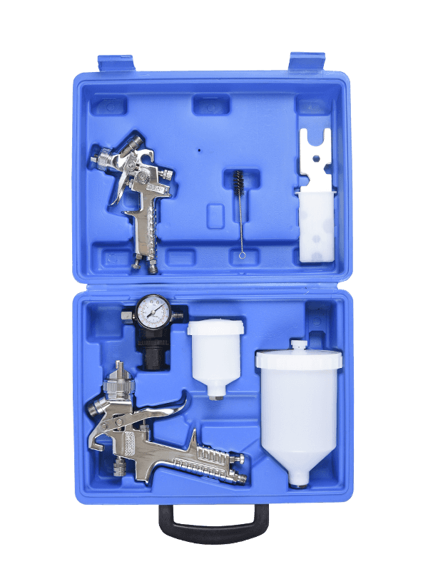 Vattenbaserad färgsprutpistol -HVLP-H-827-Suit-silver